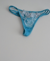 Schöner hellblauer String