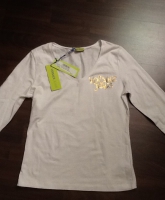 Versace Shirt, Weiss-Gold, Gr. 40, fällt aus wie Gr. 36