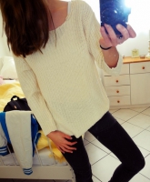 Strickpullover créme cozy atumn winter