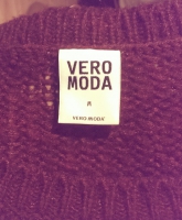 Strickpullover, dunkelrot