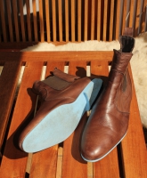 coole Chelseaboots mit blauer Sohle von Görtz17 - Gr. 45
