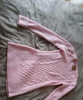 Strickpulli in Rosa