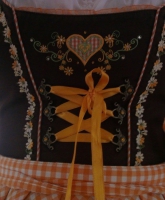 Neu Stockerpoint Dirndl Gr. 38 orange braun