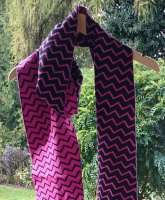 Schal von Element - schwarz pink