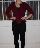 Tolle dunkelrote / weinrote Bluse