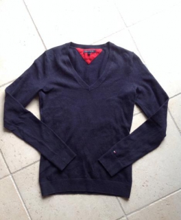 Pullover V-Ausschnitt von Tommy Hilfiger Gr. XS