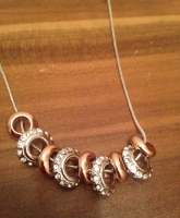 Weißgold - Rosegold- Swarovski Elements Kristalle