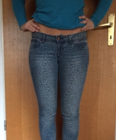 Leoprint Jeans Denim H&M super skinny Gr.28/32 slim fit