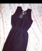 Cut-Out Kleid Party Dress schwarz