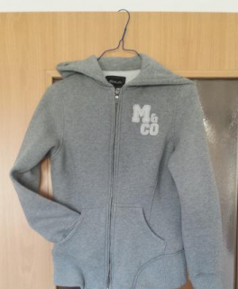 graue Kapuzenjacke von Mitch&Co 36/38