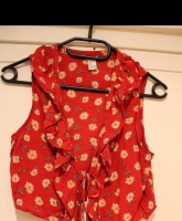 Bluse Blumen Rüschen hippie cowboy boho bohemian