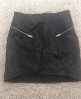 Lederrock mif Reißverschluss neu 