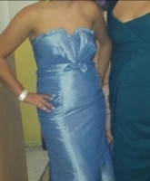 Abendkleid Apart Blau / Metallic Gr. 40