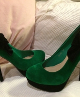 Neue grüne highheels Pumps ungetragen neu 