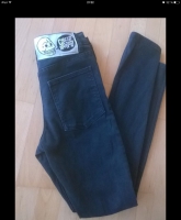 Cheap monday schwarze high waist Jeans 28x32