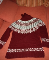 kuscheliger warmer Pullover mit Norwegermuster