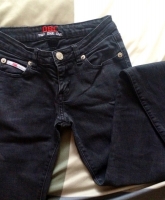 DBC schwarze straight jeans