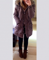 Parka in altrosa 