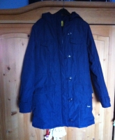 blauer Wintermantel (Buffallo, Größe 36)