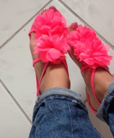Sommersandalen neonpink neu