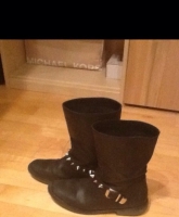 Bershka Boots biker nieten Lederstiefel 