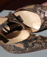 Ankle Riemchen Pumps High Heels von Peter Kaiser Snake Animal Print Gr. 6 39,5