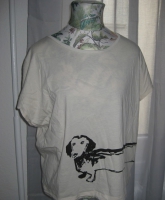 cropshirt top mit Dackeldruck