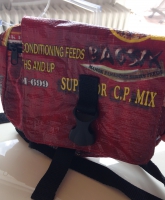 #Täschchen aus Reissack Material