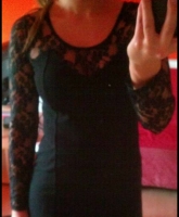 Schwarzes Spitzen Kleid