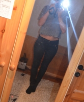 Lederimitat Hose von Only