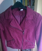 Wildleder-Bikerjacke