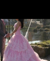 Verlobungskleid rosa