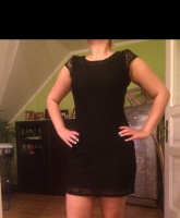 Schwarzes Kleid 36