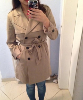 Nagelneuer Trenchcoat Herbstjacke beige 34 H&M 