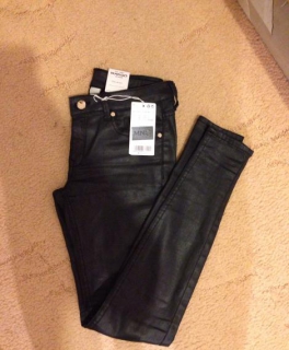 Schwarze beschichtete skinny jeans NEU mit Etikett