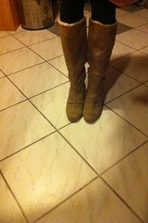 Hellbraune Stiefel h&m innenfutter 39