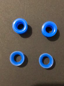 Bunte Silikon Tunnel 10 mm