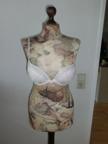 weißer Bh mit Strass