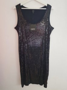 Brandneues, schwarzes Paillettenkleid von Esprit mit Etikett!