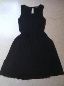 Kleid Sommerkleid Strandkleid schwarz Gr. 34 XS ärmellos