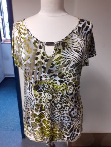 Tunika Shirt im Leo Look  Gr. 40 Top Zustand 