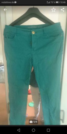 Grüne Jeanshose 