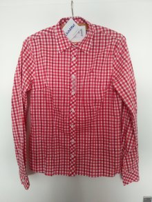Schöffel Damenbluse Damenhemd Bluse rot weiß kariert Stretch gr 36 Neu mit Etikett. Neupreis 69,95€. Wiesn Oktoberfest