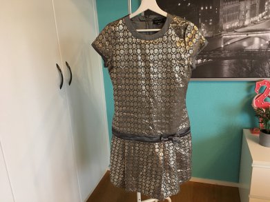 Abendkleid von Twin Set gold/grau (top Zustand)