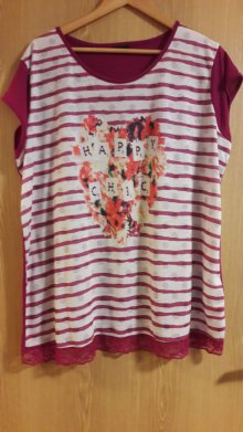 Sehr schöne T-Shirt von Laura Torelli Größe 50/52 Neu