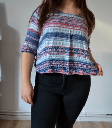 Sommer Bluse im boho style hippie