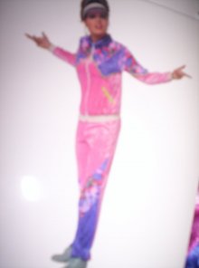 80er Jahre Tussi Trainingsanzug Damenkostüm Jogginganzug 