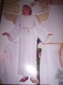 Engelskostüm Verkleidung als Engel Himmelsbote Cherub Gr. 128