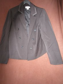 Gr. 48, Trendiger BLAZER Farbe: SCHWARZ 
