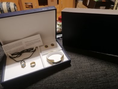 FREY WILLE 24ct - mit Echtheitszertifikat - gesamtes Schmuckset *unbenutzt*